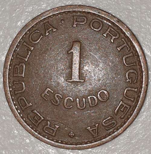 1963 - 1 ESCUDO - MOCAMBIQUE - MOZAMBIQUE - (Bronze)